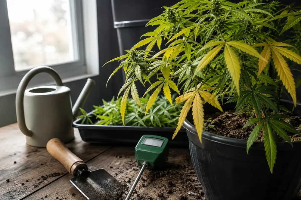 Cannabis Stecklinge gelbe Blätter: Die häufigsten Ursachen und besten Lösungen